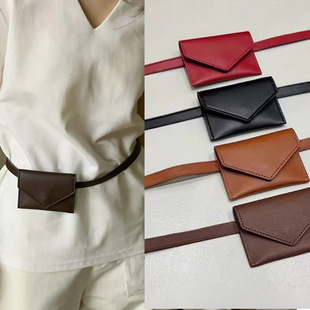 Trendy Women's Waist Bag Versatile Belt Card Holder High-End Belt Coin Purse Fashion Waist Belt Bag