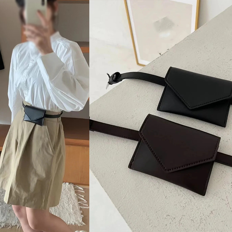 Trendy Women's Waist Bag Versatile Belt Card Holder High-End Belt Coin Purse Fashion Waist Belt Bag