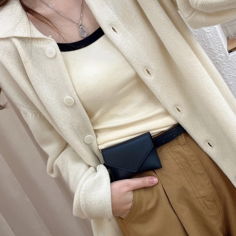 Trendy Women's Waist Bag Versatile Belt Card Holder High-End Belt Coin Purse Fashion Waist Belt Bag