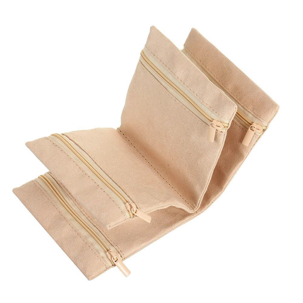 Jewelry Storage Bag with Zipper - Women's Foldable Display Bag Storage Box for Jewelry Storage