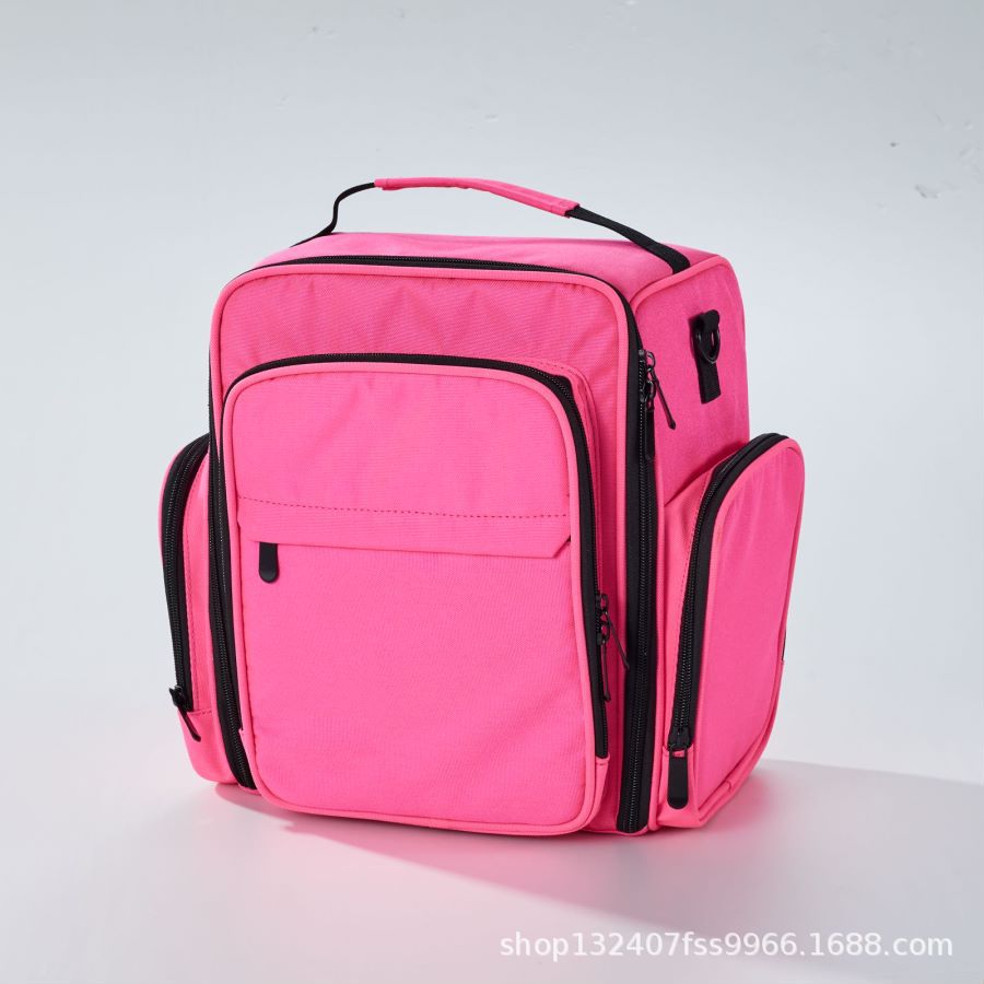 Cross-Border Hot-Selling Large-Capacity Portable Cosmetic Bag Portable Nail Polish Oxford Cloth Manicure and Hairdressing Tool Bag