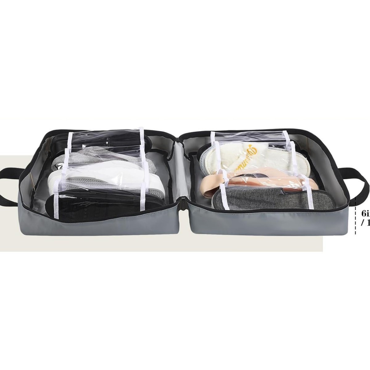 Travel Shoe Bag with Carry Handle Storage Bag Portable Luggage Storage Bag for Multiple Shoes