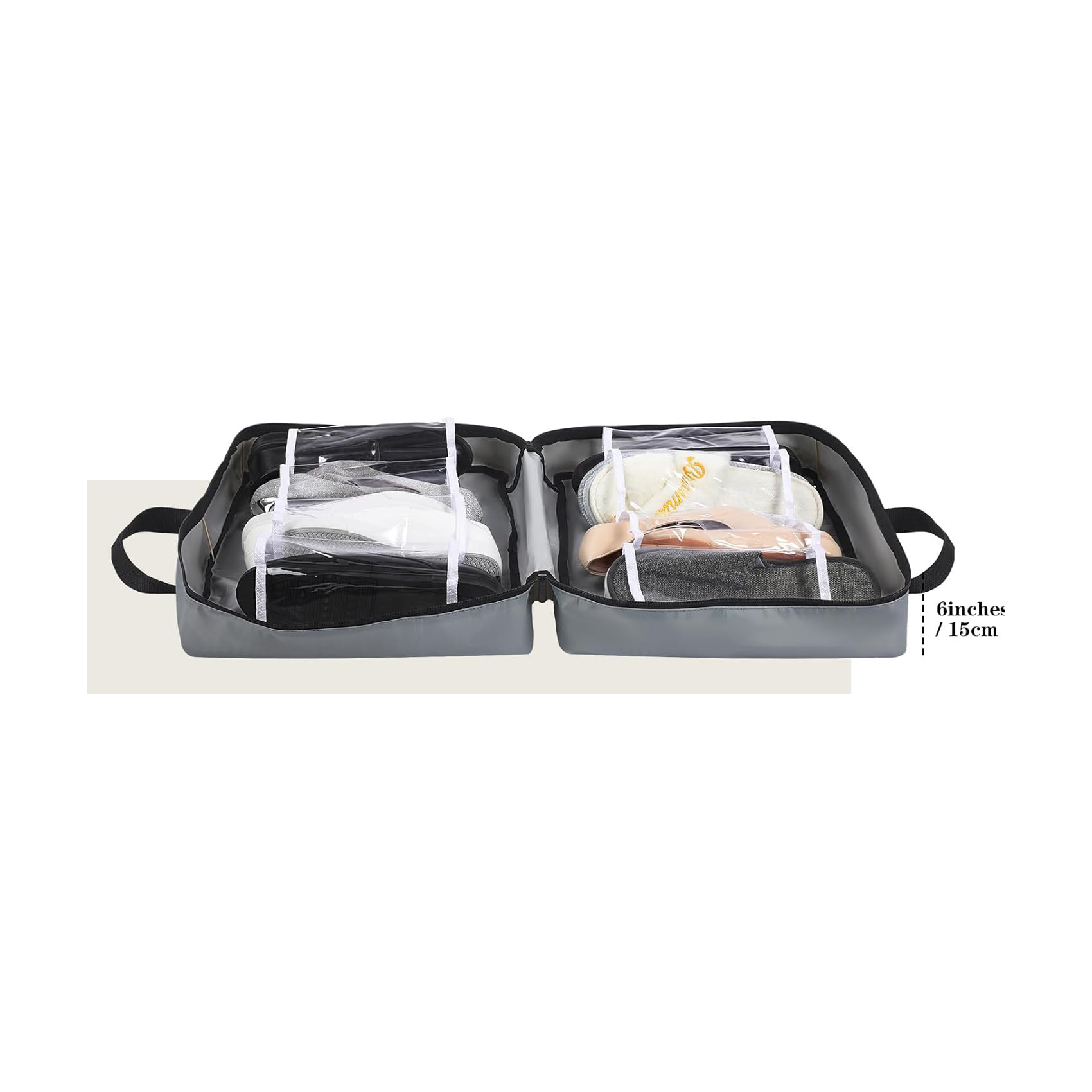 Travel Shoe Bag with Carry Handle Storage Bag Portable Luggage Storage Bag for Multiple Shoes