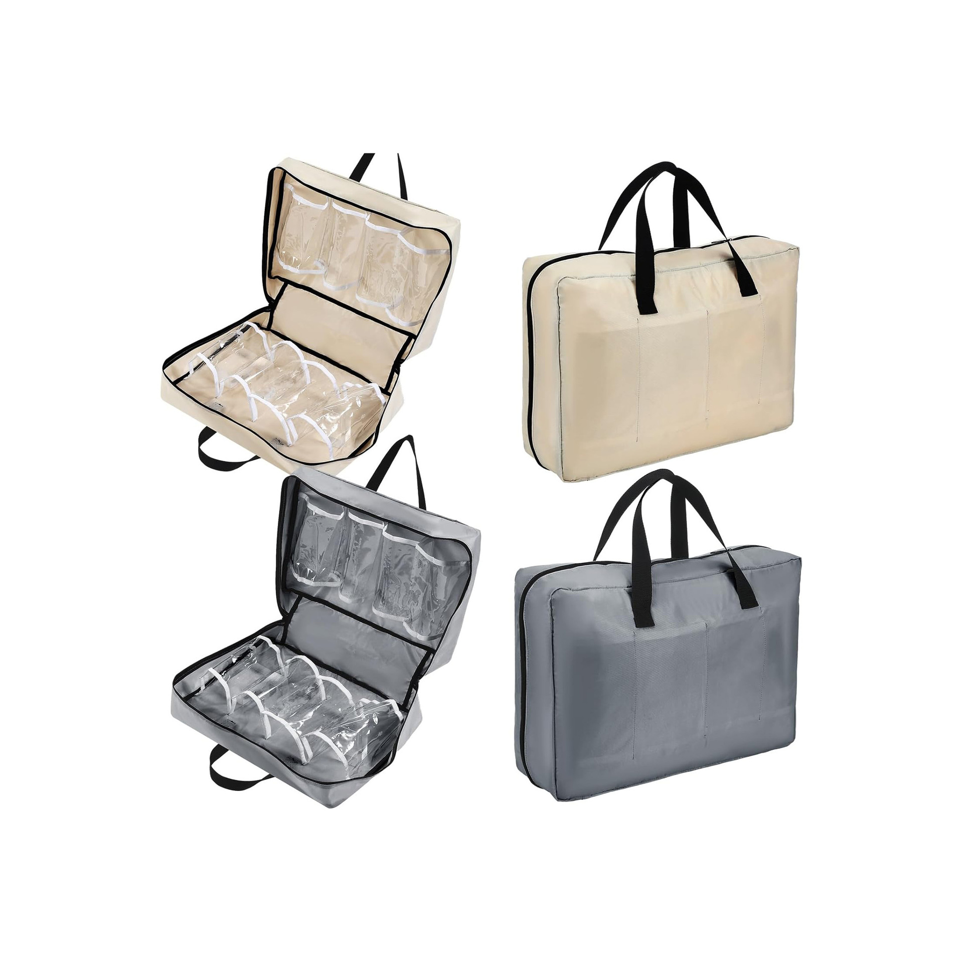 Travel Shoe Bag with Carry Handle Storage Bag Portable Luggage Storage Bag for Multiple Shoes