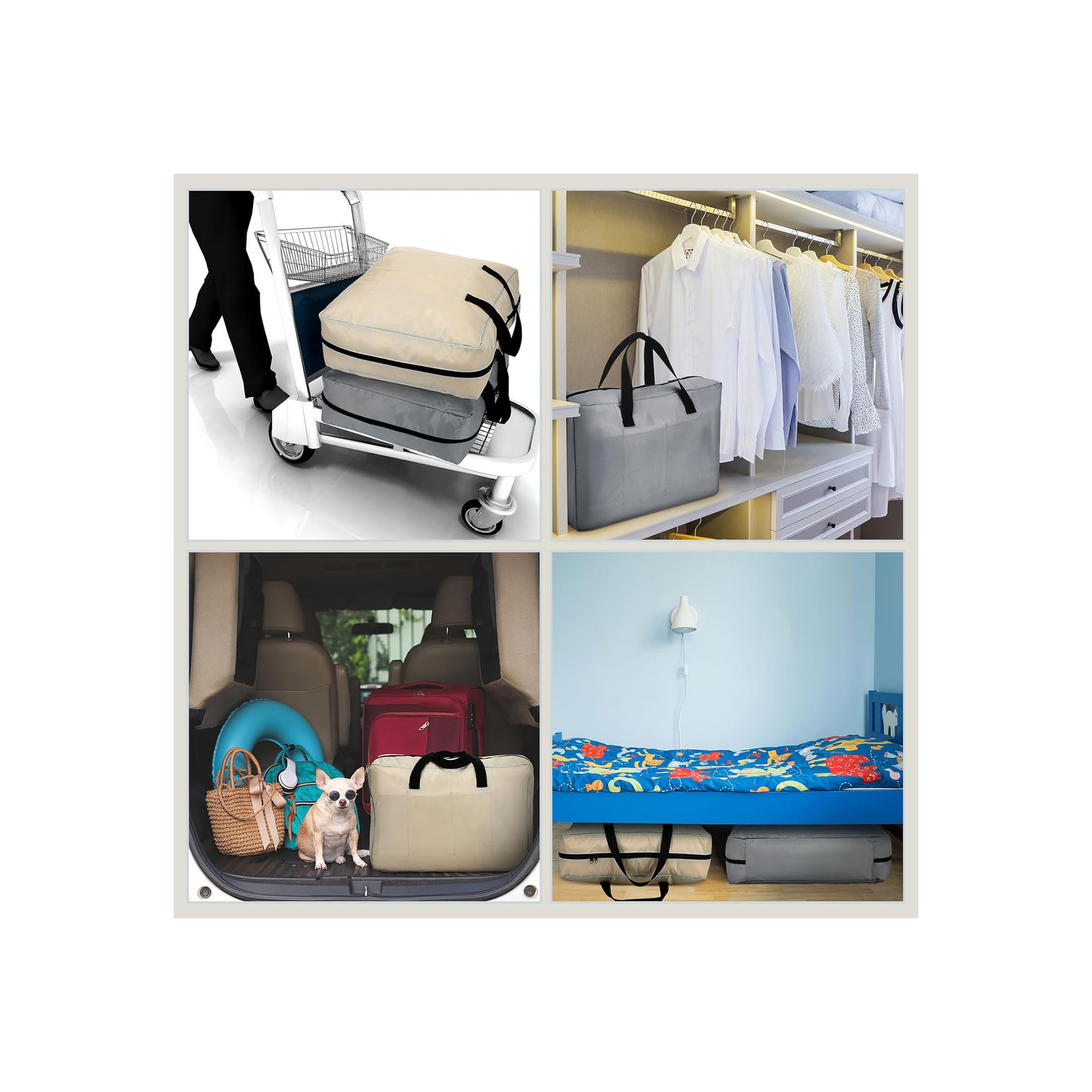 Travel Shoe Bag with Carry Handle Storage Bag Portable Luggage Storage Bag for Multiple Shoes