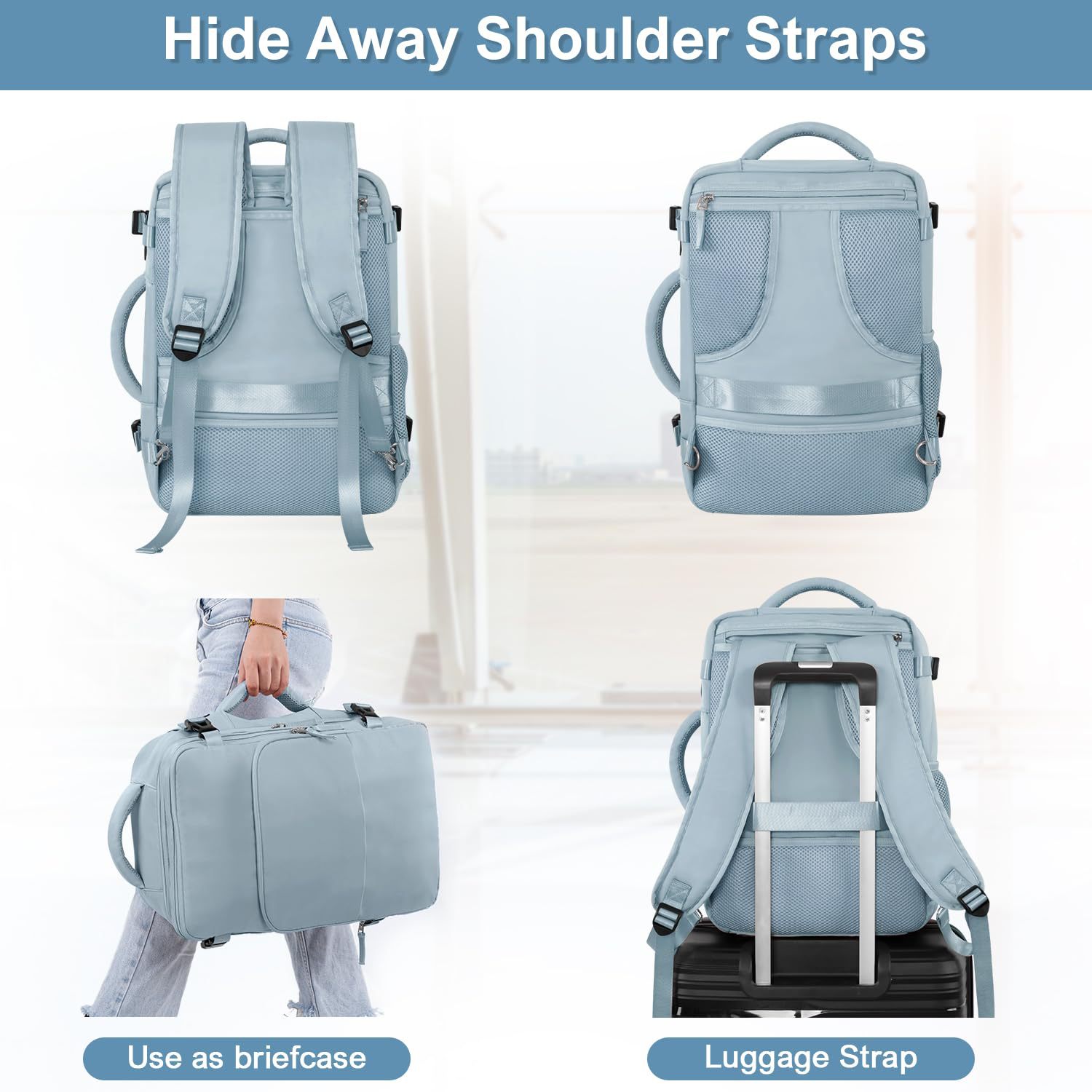 Amazon's New Outdoor Travel Large-Capacity Lightweight Multi-Functional Luggage Backpack Short-Distance Travel Business Travel Bag