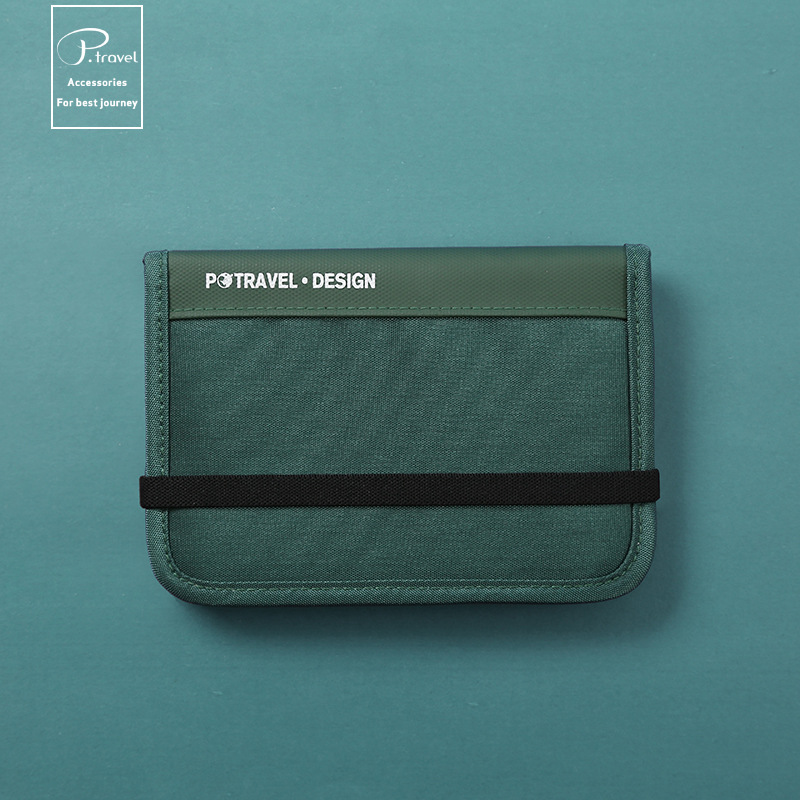 Travel Abroad Storage Rfid Anti-Theft Waterproof Document Storage Travel Supplies Business Trip Carry-On Nylon Passport Bag