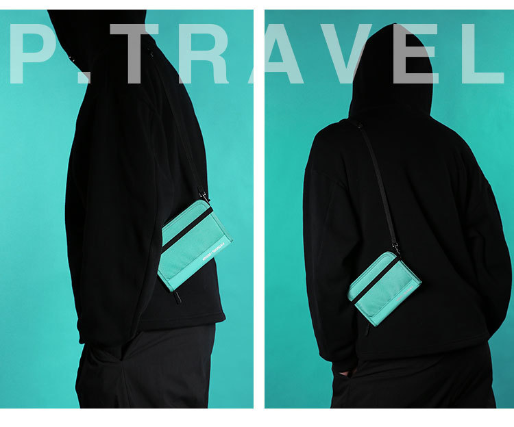 Travel Abroad Storage Rfid Anti-Theft Waterproof Document Storage Travel Supplies Business Trip Carry-On Nylon Passport Bag