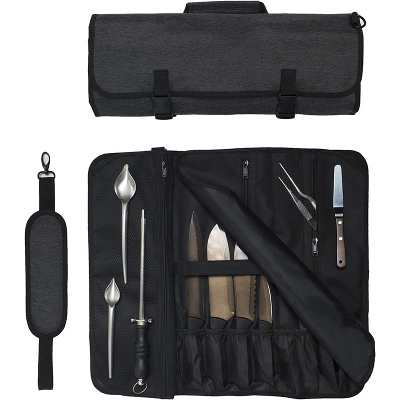 Manufacturer Chef Knife Storage Bag Outdoor Picnic Knife Storage Roll Bag Portable Hand-Held Knife Storage Bag