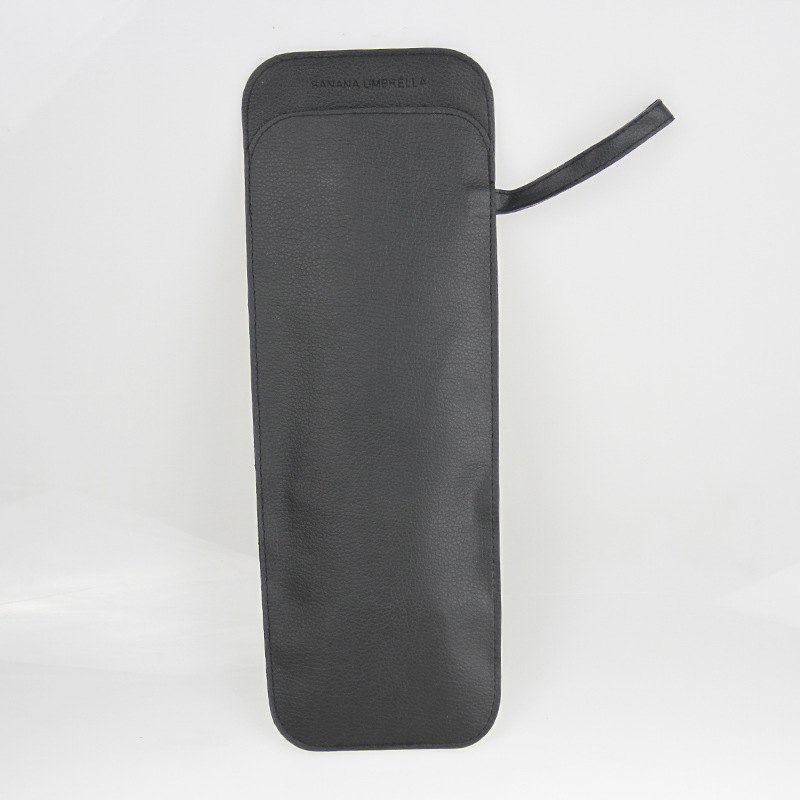 Manufacturer Produces Umbrella Covers, Direct Sales, Ready Stock, Lychee Pattern Waterproof Umbrella Storage Bag, Pu Leather Cover with Logo