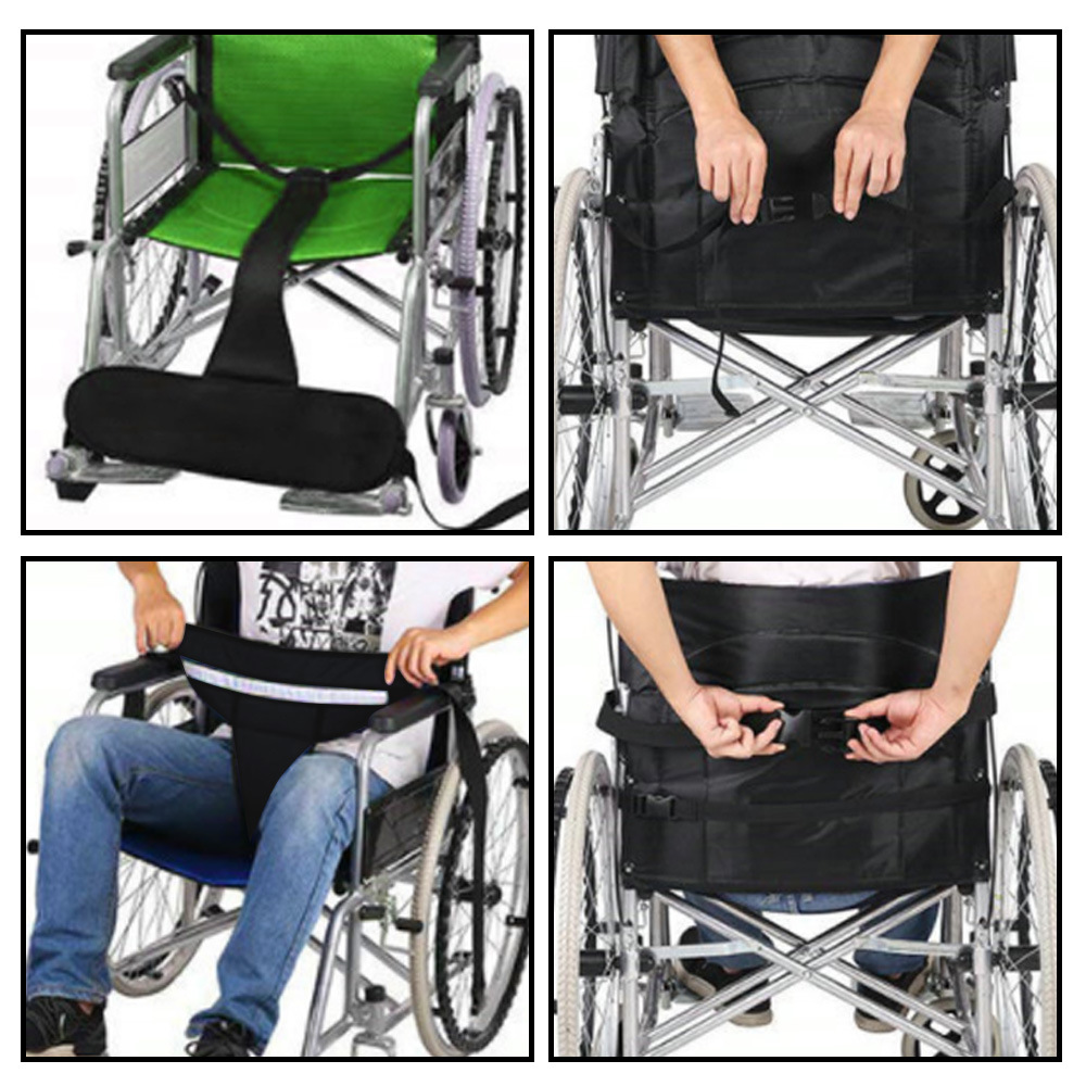 Breathable Elastic Mesh Material Adjustable Safety Buckle Wheelchair Seat Belt Wheelchair Seat Belt