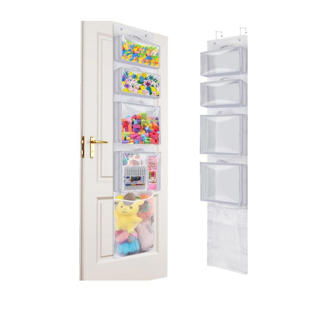 Cross-Border Hot-Selling Hanging Toy Storage Bag Building Block Filled Animal Storage Hanging Bag Comes with 4 Removable Bags