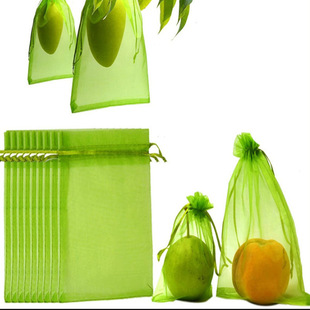 Amazon Fruit Protection Mesh Bag with Drawstring Fruit Protection Bags Anti-Bird and Insect Mesh Bag