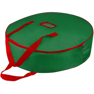 Christmas Wreath Decoration Storage Bag Foldableable Round Large Capacity Christmas Tote Bag Oxford Cloth Bag