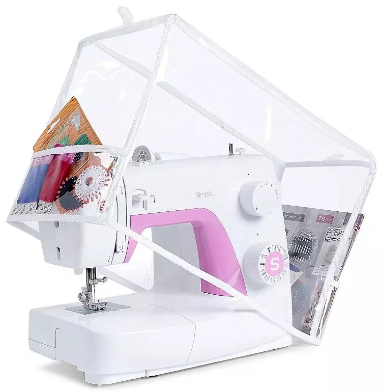 Sewing Machine Cover Transparent Pvc Waterproof Dustproof Cover Household Sewing Machine Protective Cover