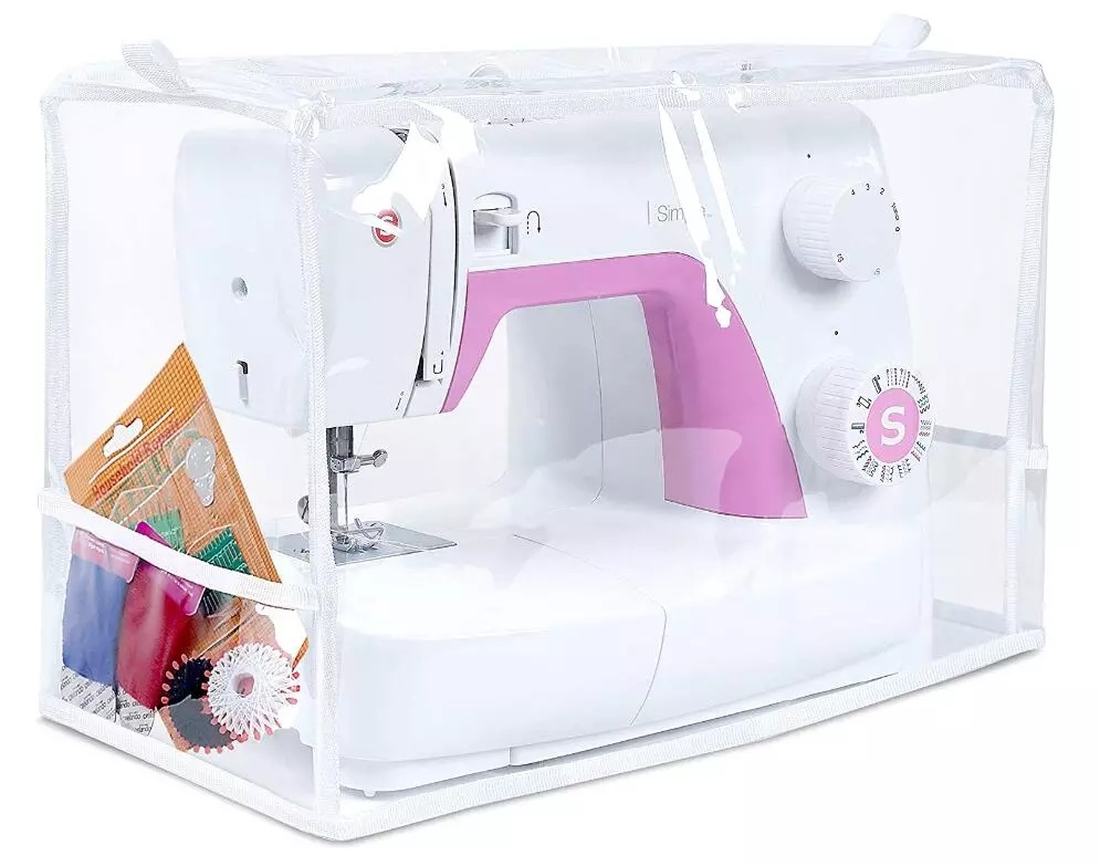 Sewing Machine Cover Transparent Pvc Waterproof Dustproof Cover Household Sewing Machine Protective Cover