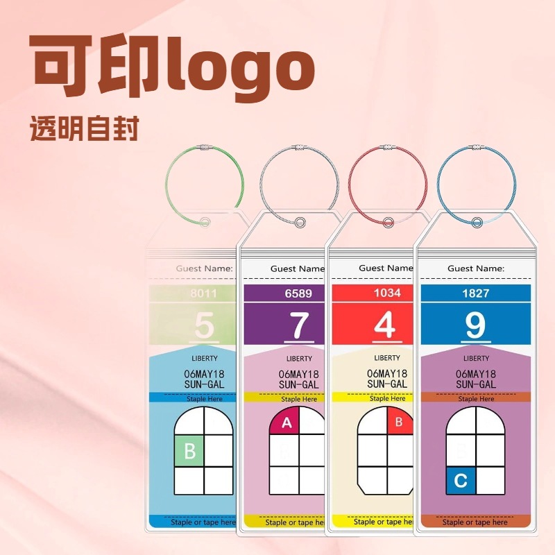 Manufacturer Pvc Luggage Tags Transparent Sealed Label Tags Waterproof Card Holders for Airplane and Ship Luggage Custom Waterproof