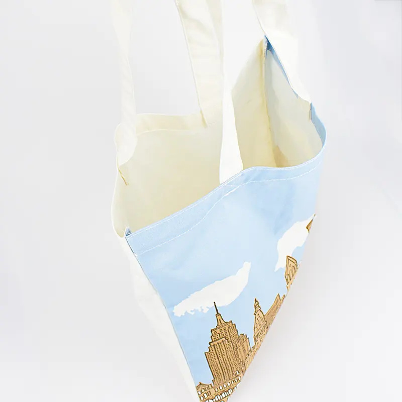 Wholesale Environmentally Friendly Cotton Tote Bags Customized Printed Shopping Canvas Tote Bags