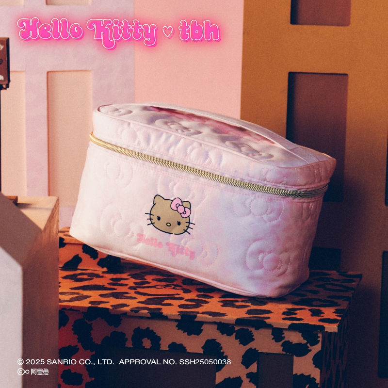 Sanrio Hello Kitty Embroidered Satchel Cosmetic Bag Cute Cartoon High-Value Cosmetic Storage Toiletry Bag