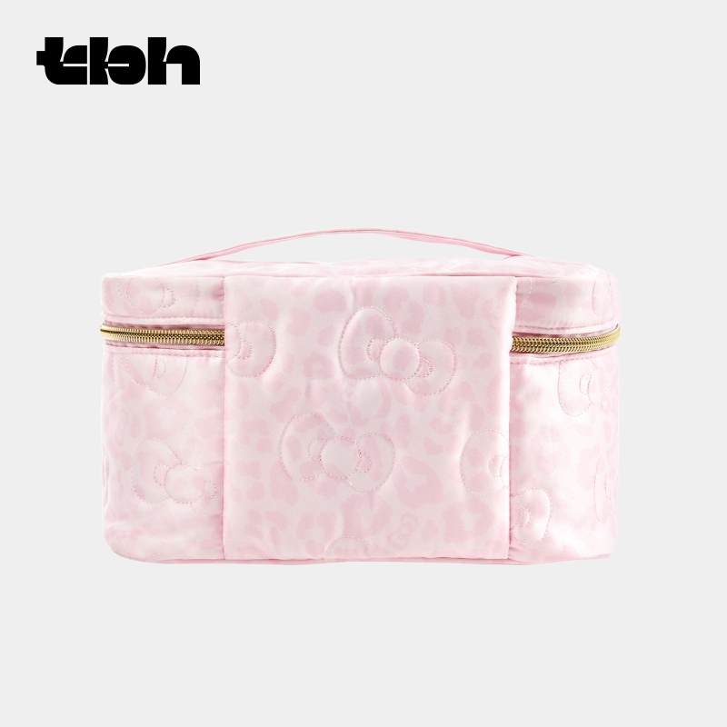 Sanrio Hello Kitty Embroidered Satchel Cosmetic Bag Cute Cartoon High-Value Cosmetic Storage Toiletry Bag