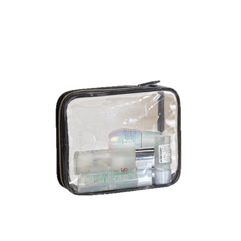 Travel Cosmetic Bag Small Portable Korean Simple Large Capacity Multi-Functional Transparent Toiletry Bag Girly Heart Storage Bag