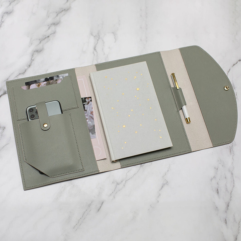 Creative Multifunctional Notebook Cover Set, Business Office Document Storage Bag, High-End Hand Ledger Envelope Cover