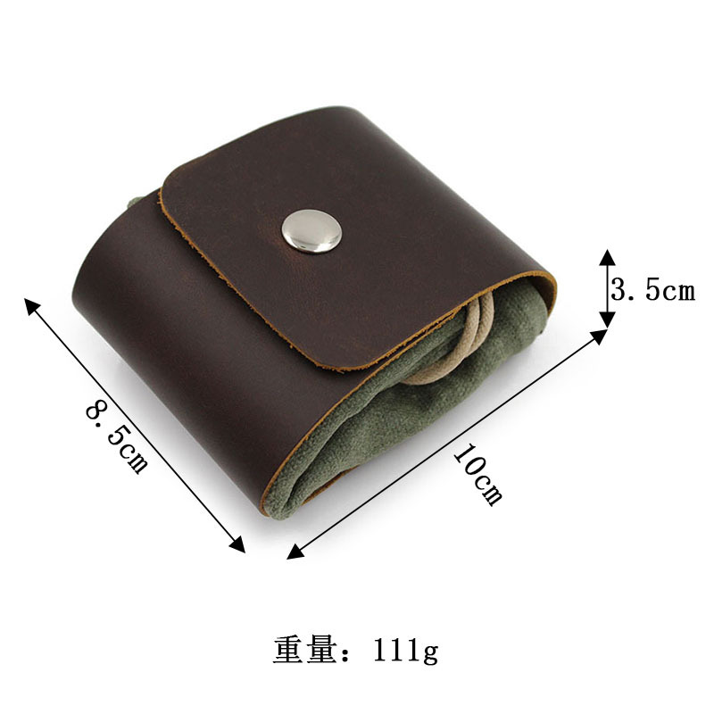 Ready-Made Portable Multi-Purpose Jungle Fruit Picking Bag with Wax Canvas Genuine Leather Foldable Outdoor Orchard Picking