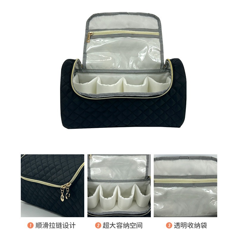 Portable Large-Capacity Cosmetic Bag Internet Celebrity Ins High-Looking Handbag Travel Portable Storage Bag Makeup Artist Bag