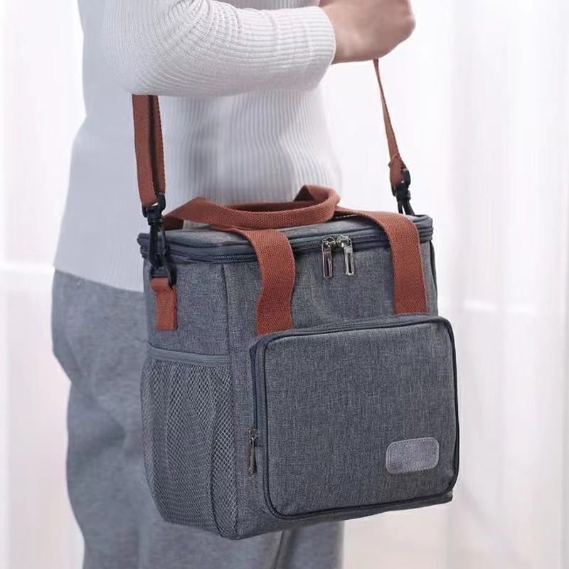 Insulated Bag, Aluminum Foil Thickeneded Lunch Box, Handbag, Insulated Bag, Lunch Bag, Office Worker Carrying Rice, Large Capacity to Keep Cold and Fresh