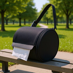 Waterproof Oxford Cloth Roll Paper Bag Adjustable Hanging Toilet Paper Bag Kitchen Paper Towel Storage Bag