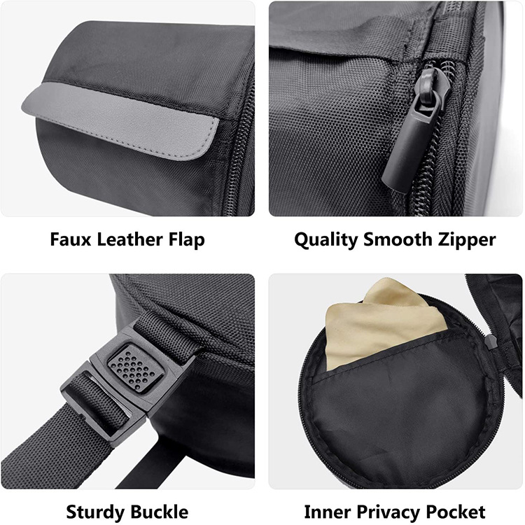 Waterproof Oxford Cloth Roll Paper Bag Adjustable Hanging Toilet Paper Bag Kitchen Paper Towel Storage Bag