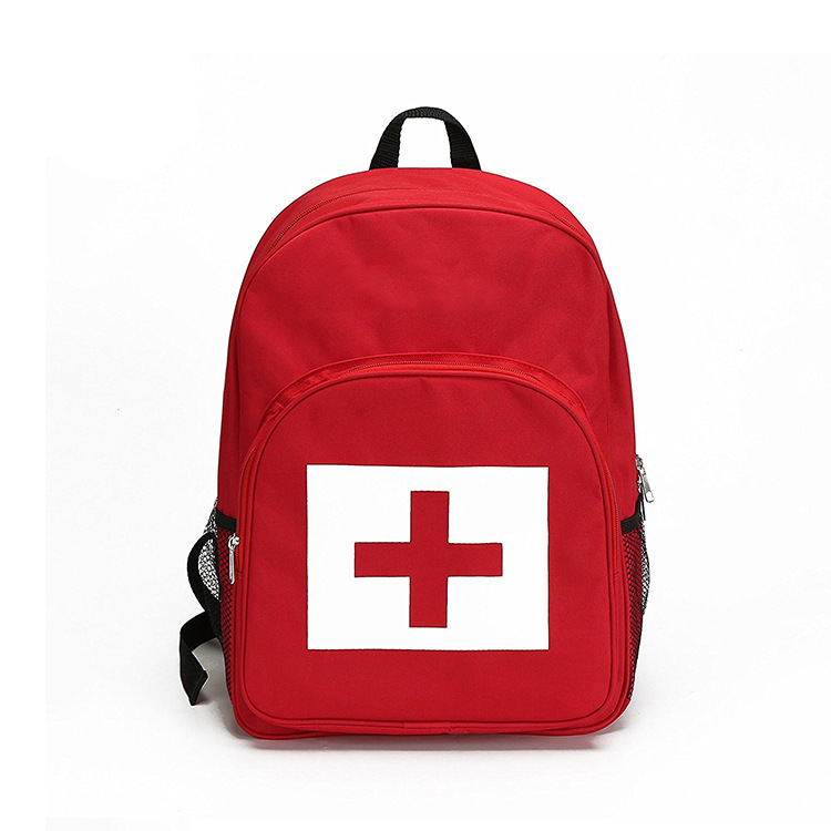 First Aid Backpack Oxford Cloth Waterproof Double Shoulder First Aid Backpack Large Capacity Storage First Aid Kit