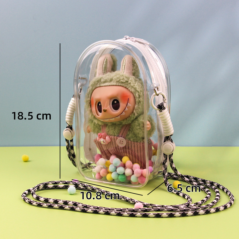 Manufacturer's Baby Bag Labubu Vinyl Doll Stall Bag Bubble Mart Pvc Baby Walking Bag