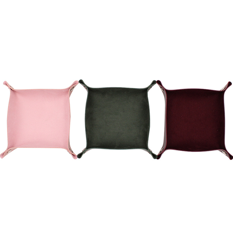 Ready Stock, Multiple Styles of Leather Storage Trays, Pu Cosmetics Desktop Trays, Car Tray Storage Boxes