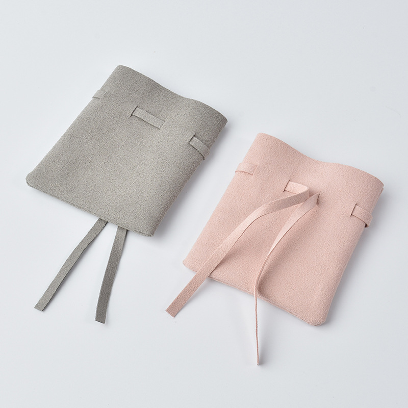High-End Microfiber Single-Layer Jewelry Bag, Jewelry Pull-Out Storage Bag, Necklace Earrings Velvet Storage Bag