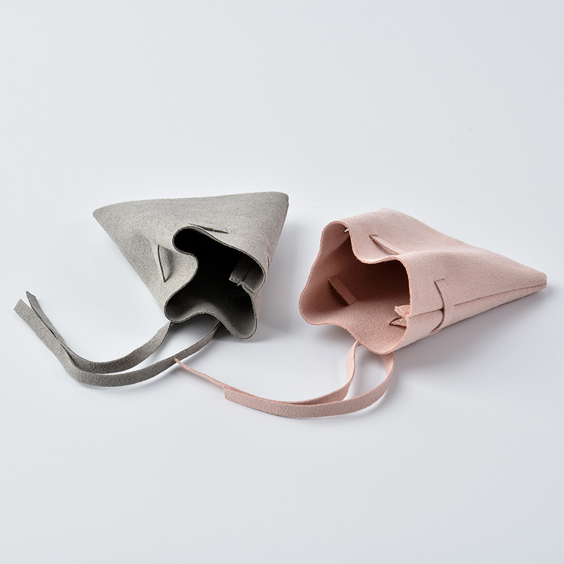 High-End Microfiber Single-Layer Jewelry Bag, Jewelry Pull-Out Storage Bag, Necklace Earrings Velvet Storage Bag