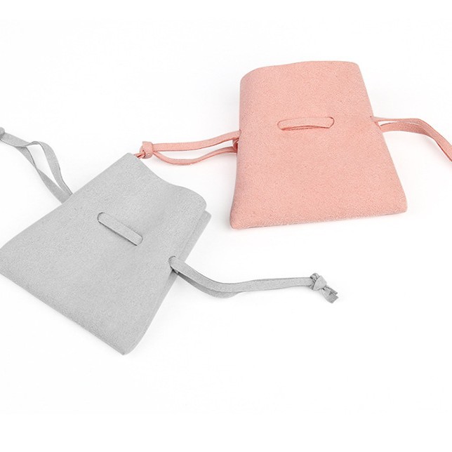 High-End Microfiber Single-Layer Jewelry Bag, Jewelry Pull-Out Storage Bag, Necklace Earrings Velvet Storage Bag