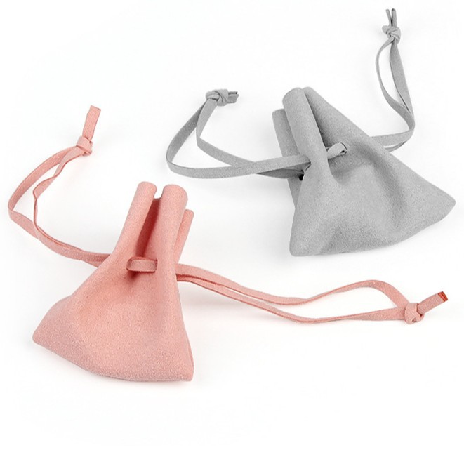 High-End Microfiber Single-Layer Jewelry Bag, Jewelry Pull-Out Storage Bag, Necklace Earrings Velvet Storage Bag
