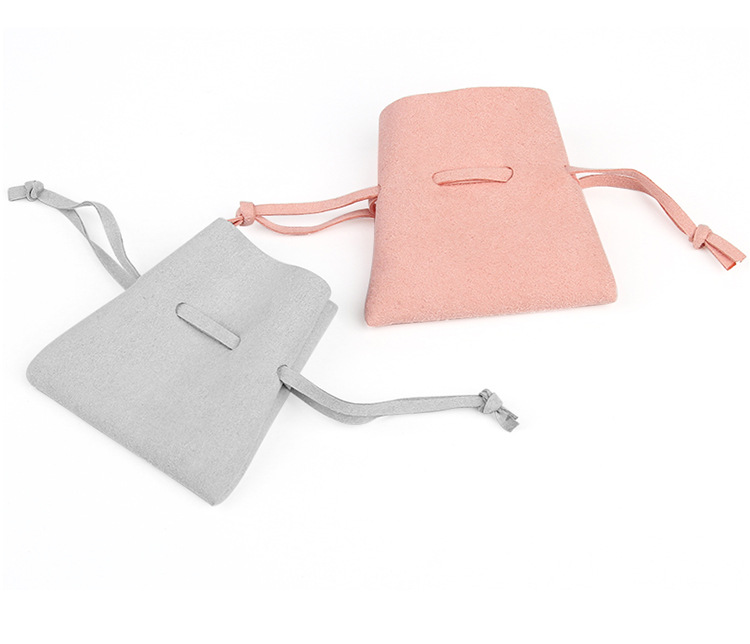High-End Microfiber Single-Layer Jewelry Bag, Jewelry Pull-Out Storage Bag, Necklace Earrings Velvet Storage Bag