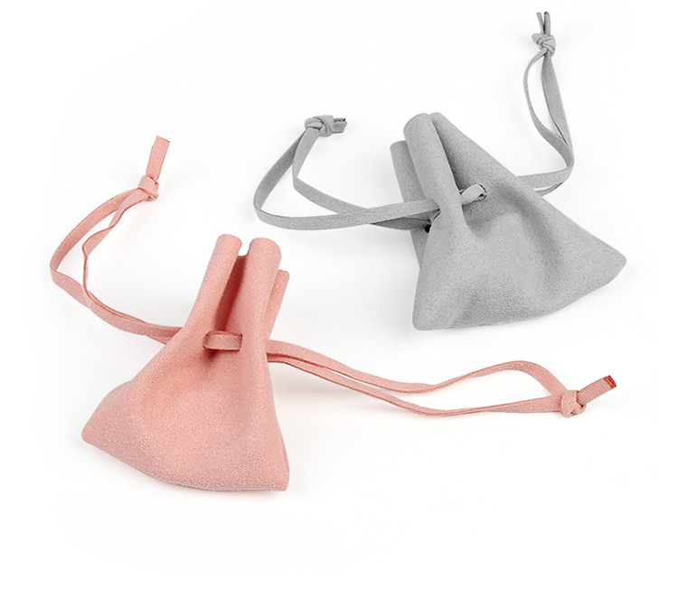 High-End Microfiber Single-Layer Jewelry Bag, Jewelry Pull-Out Storage Bag, Necklace Earrings Velvet Storage Bag