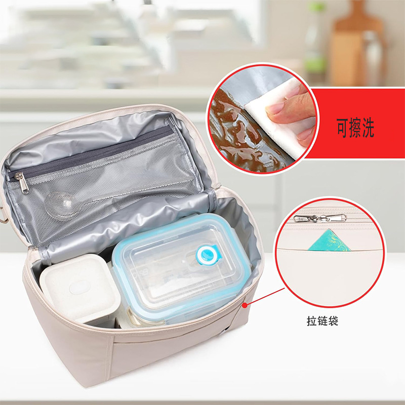 Cross-Border New Thickened Diagonal Lunch Box Bag Outdoor Picnic Insulation Bag Portable Portable Shoulder Fresh-Keeping Ice Bag Insulation