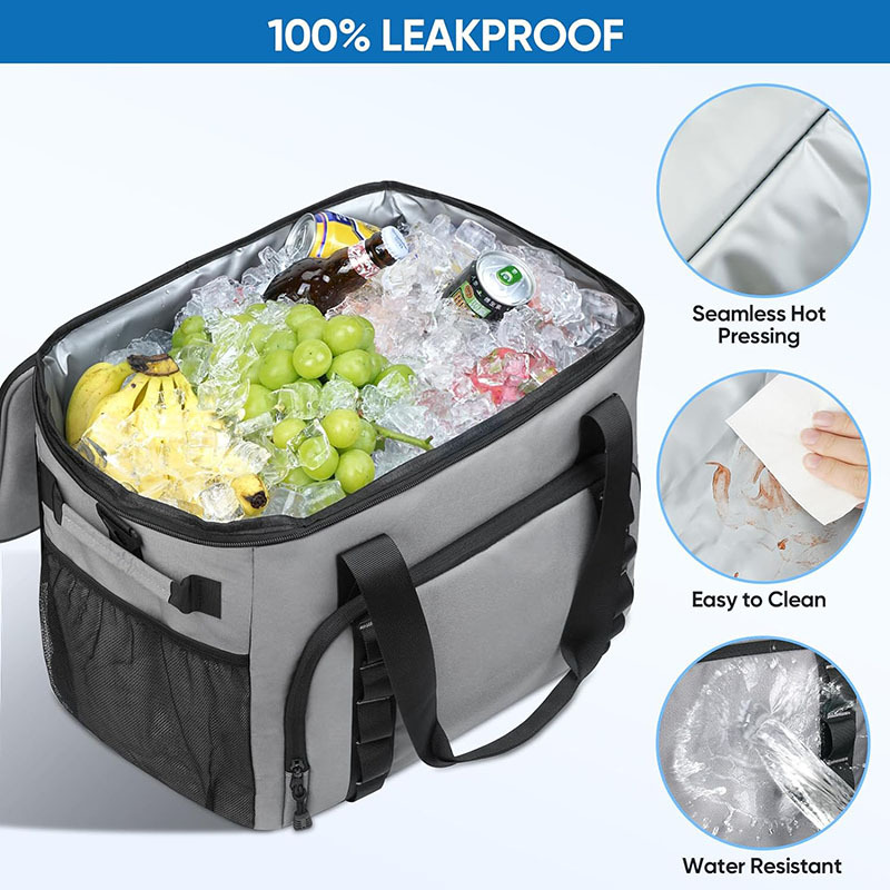 Amazon Peva Bag Outdoor Large-Capacity Food Preservation and Refrigeration Picnic Bag Portable Ice Bag Thermal Bag Refrigeration Bag