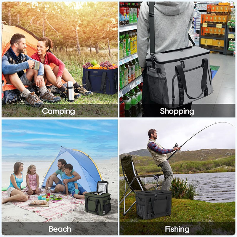 Amazon Peva Bag Outdoor Large-Capacity Food Preservation and Refrigeration Picnic Bag Portable Ice Bag Thermal Bag Refrigeration Bag