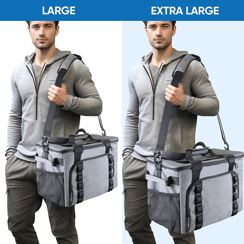 Amazon Peva Bag Outdoor Large-Capacity Food Preservation and Refrigeration Picnic Bag Portable Ice Bag Thermal Bag Refrigeration Bag