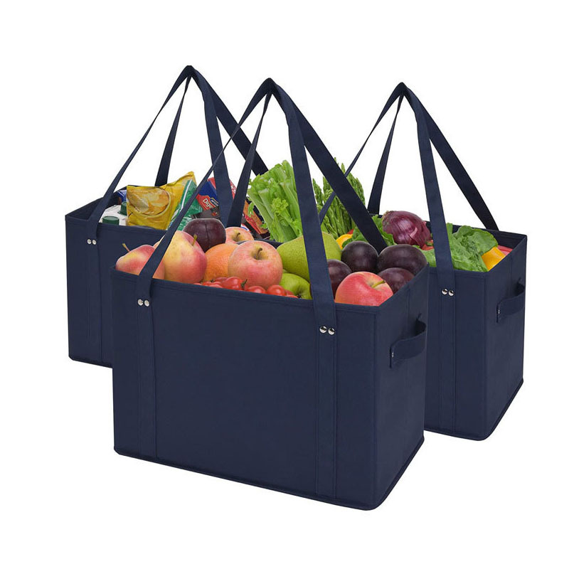 Hot-Selling Shopping Basket Picnic Basket Storage Bag Supermarket Eco-Friendly Foldable Shopping Bag Portable Storage Box Grocery Shopping Essential