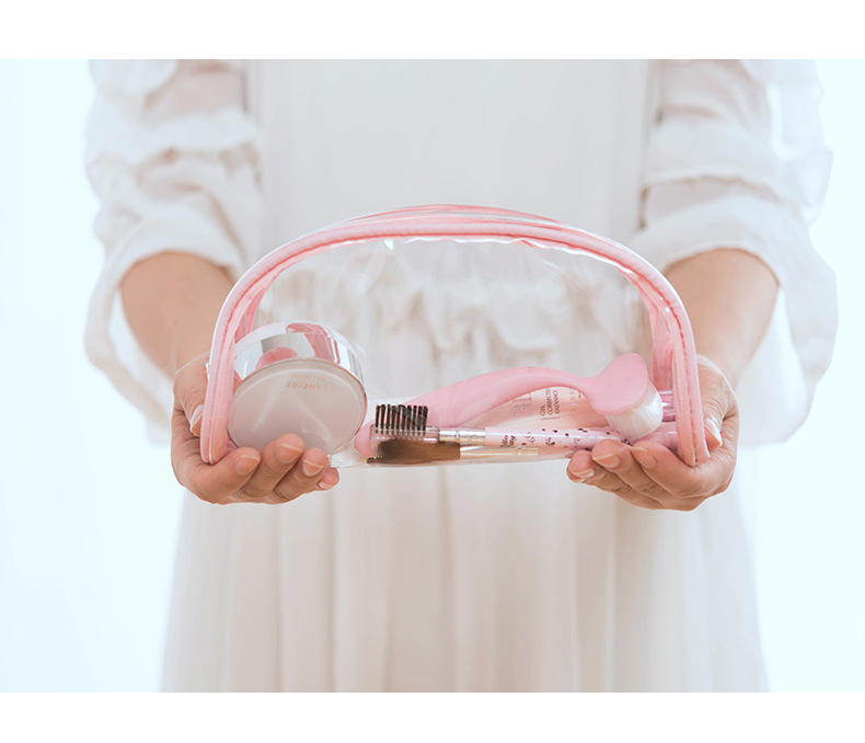 Spot Ins Style Cosmetic Bag Portable Korean Simple Large Capacity Transparent Waterproof Cosmetic Bag