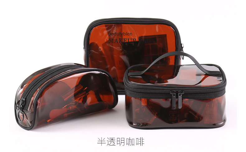 Spot Ins Style Cosmetic Bag Portable Korean Simple Large Capacity Transparent Waterproof Cosmetic Bag