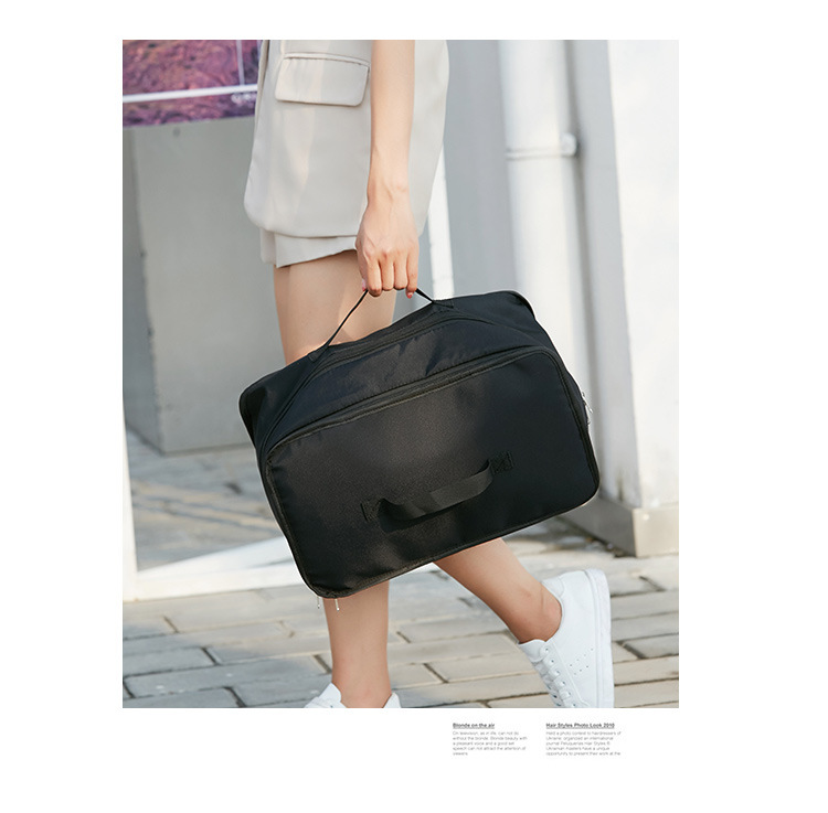 Multifunctional Portable Folding Wardrobe Bag, Three-Layer Multi-Layer Travel Storage Bag, Large-Capacity Travel Suitcase Clothing Storage Bag