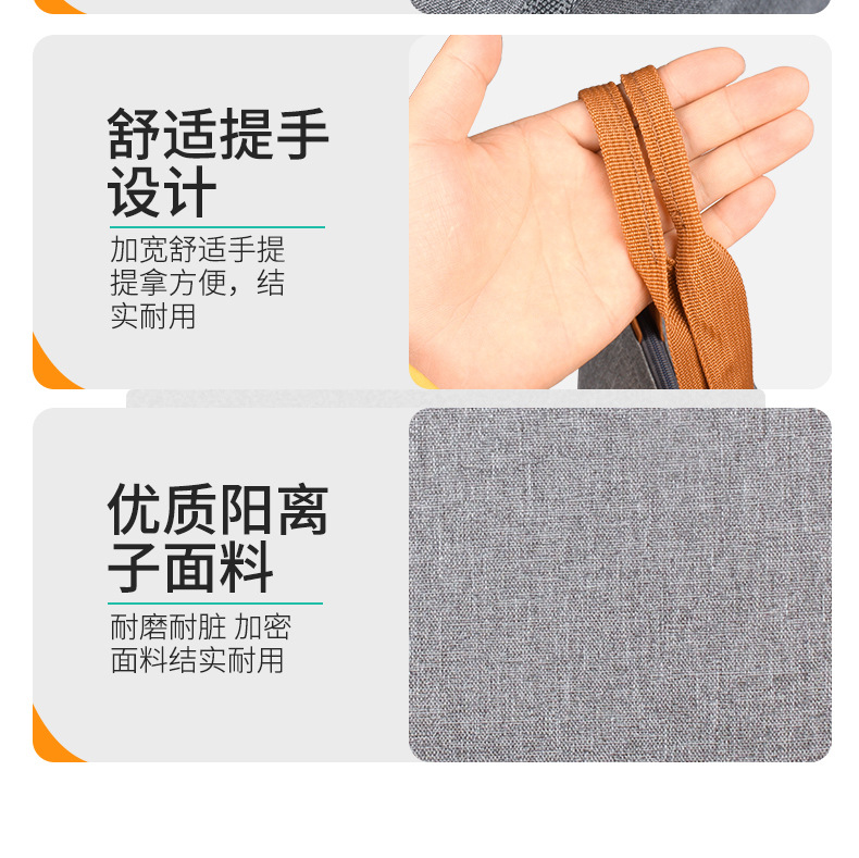 Cross-Border Hot-Selling Portable Oxford Cloth Thermal Insulation Bag Thickened Aluminum Film Thermal Insulation Lunch Bag Campus Office Lunch Bag