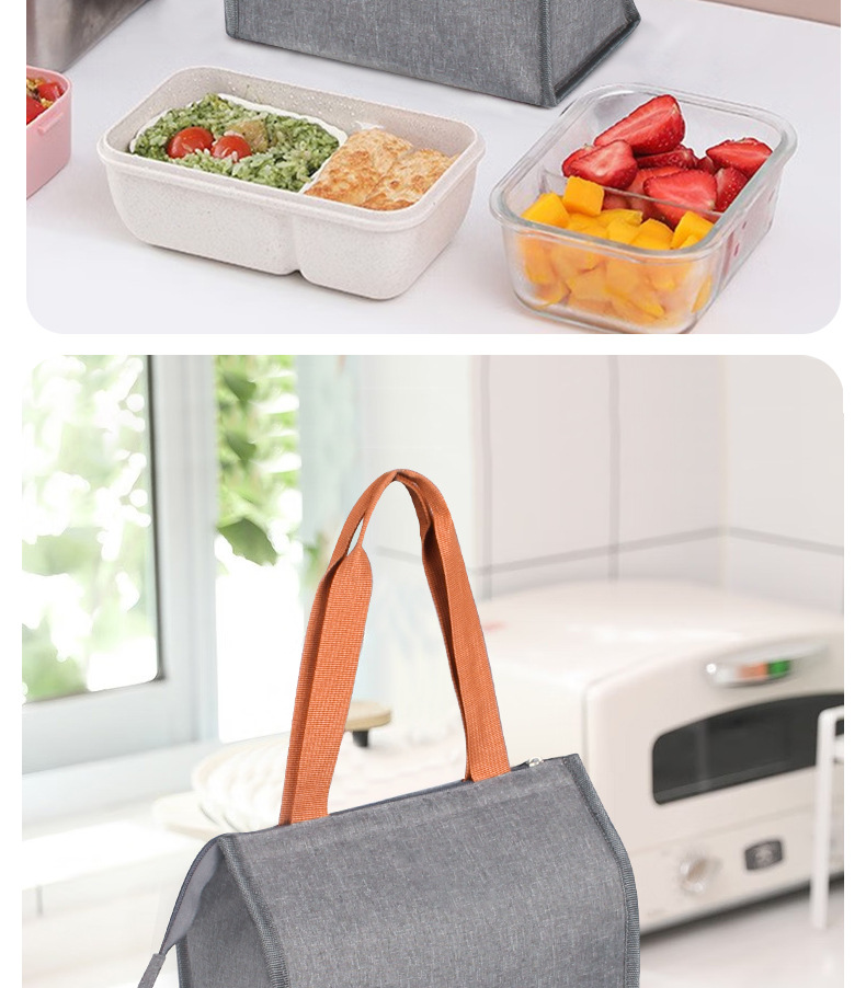 Cross-Border Hot-Selling Portable Oxford Cloth Thermal Insulation Bag Thickened Aluminum Film Thermal Insulation Lunch Bag Campus Office Lunch Bag